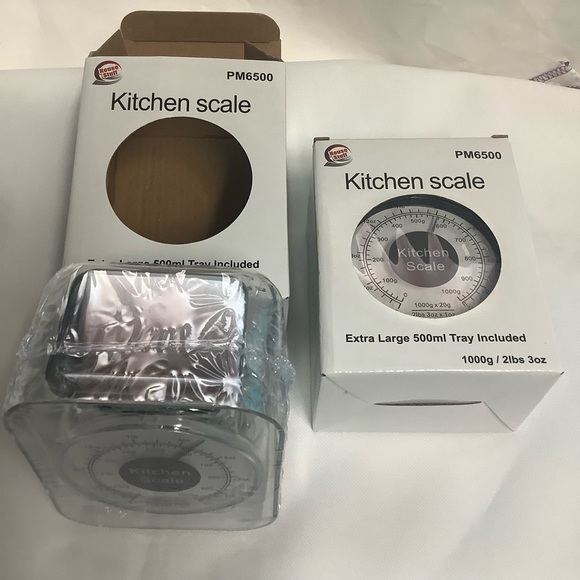 Mechanical Kitchen Scale Transparent Black Plastic - Picture 7 of 16